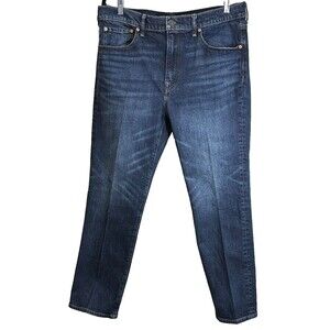 American Eagle Jeans Mens 34X30 (37x29 Actual) Blue Denim Flex Relaxed Straight